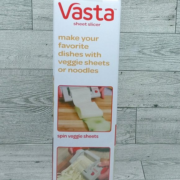 Vasta Sheet Slicer Vegetables & Fruits Cutter Fettuccine Blade Included Keto - Picture 4 of 5